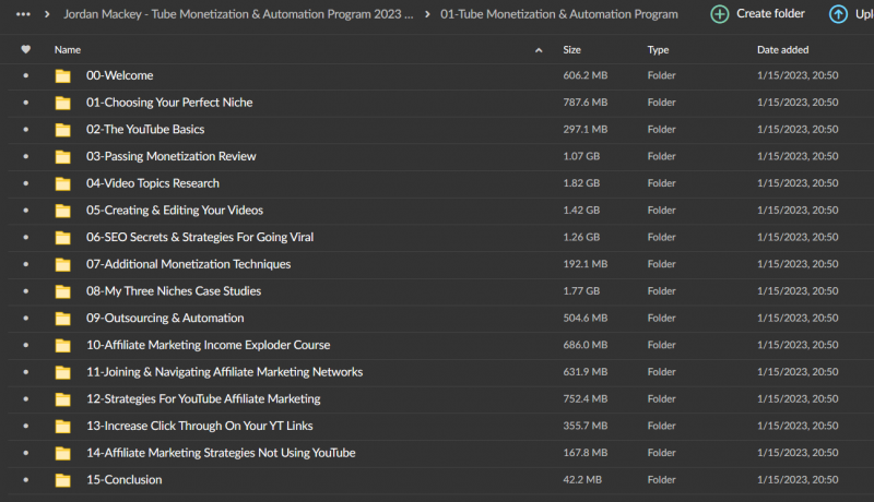 Jordan Mackey - Tube Monetization & Automation Program 2023