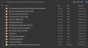 Jesper Nissen – Advanced Cloud Stacking SEO Course