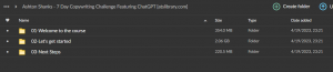 Ashton Shanks – 7 Day Copywriting Challenge Featuring ChatGPT