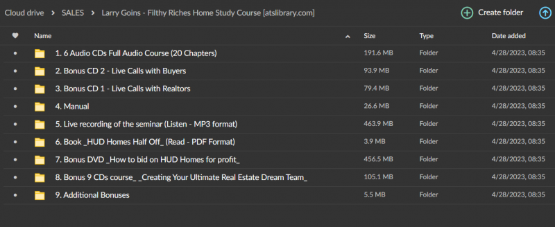 Larry Goins – Filthy Riches Home Study Course