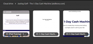 Justing Goff – The 1-Day Cash Machine