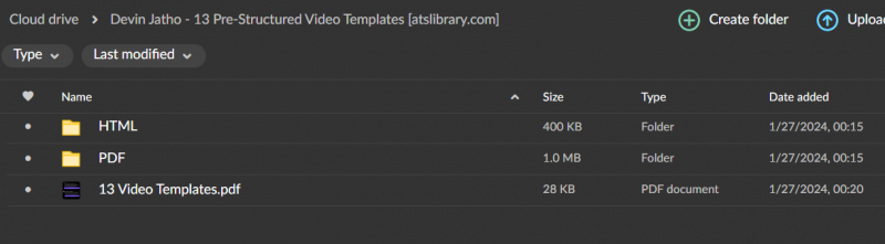 Devin Jatho – 13 Pre-Structured Video Templates