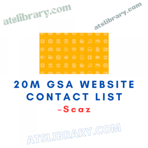 Scaz – 20M GSA Website Contact List