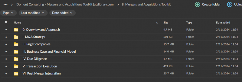 Domont Consulting – Mergers and Acquisitions Toolkit