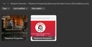 Benjamin Dennehy – Telephone Prospecting Bootcamp Recorded Course 2023