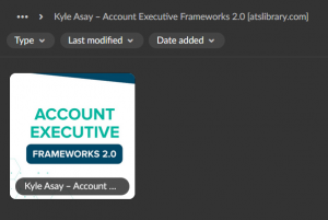 Kyle Asay - Account Executive Frameworks 2.0