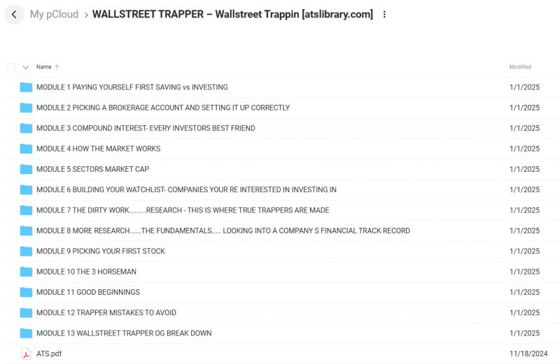 WallStreet Trappers – Wallstreet Trappin Course