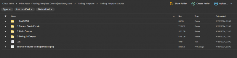 Mike Aston – Trading Template Course