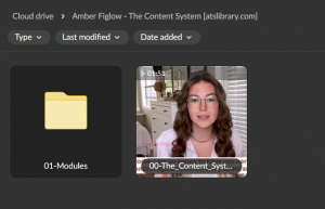 Amber Figlow – The Content System