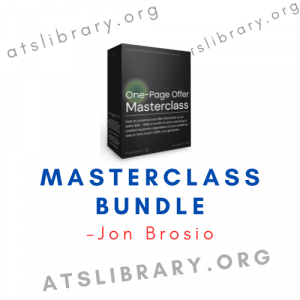 Jon Brosio – Masterclass Bundle