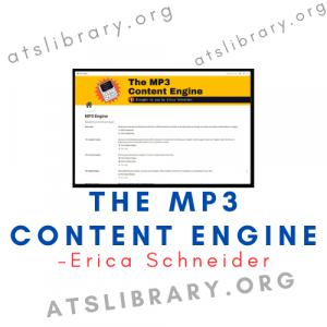 Erica Schneider – The MP3 Content Engine