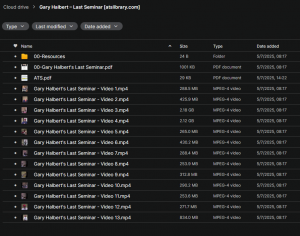 Gary Halbert – Last Seminar