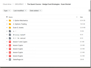 The Quant Course – Hedge Fund Strategies for Retail Traders