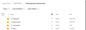 Trading Busters Mentorship