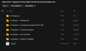 Bobby Hewitt – Supplement Product Pages That Sell Course