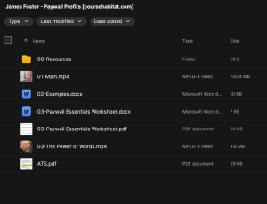 James Foster – Paywall Profits