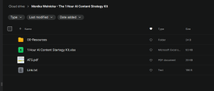 Monika Wolnicka – The 1 Hour AI Content Strategy Kit