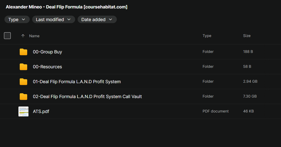 Alexander Mineo – Deal Flip Formula