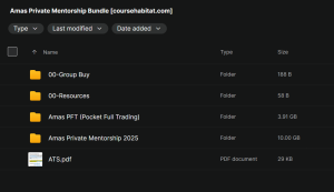 Amas – Pocket Full Trading Private Mentorship free