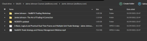 Jamie Johnson Courses