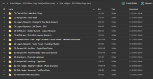Kyle Milligan – $20 Million Copy Vault
