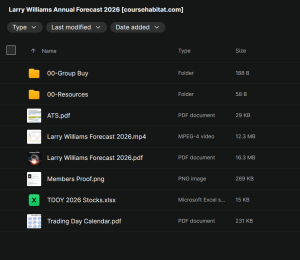 Larry Williams – iReallyTrade Annual Forecast 2026 Report
