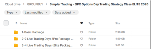 SPX Options Day Trading Strategy Class ELITE 2026