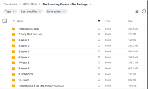 The Investing Course – Plus Package