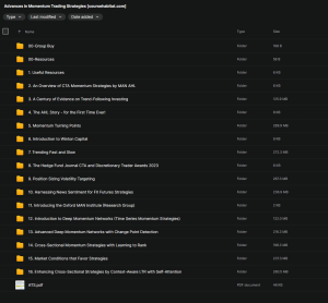 Advances in Momentum Trading Strategies