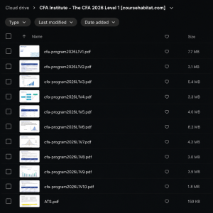 CFA Institute – The CFA 2026 Level 1