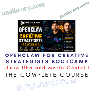 Promotional banner for OpenClaw Creative Strategists Bootcamp featuring Luke Ilha and Mario Castelli; includes the subtitle 'The Complete Course'.