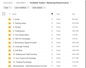 The Better Traders – Mastering Passive Income