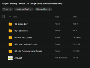August Bradley – Notion Life Design 2026