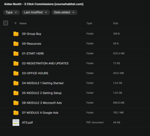 Aidan Booth – 3 Click Commissions
